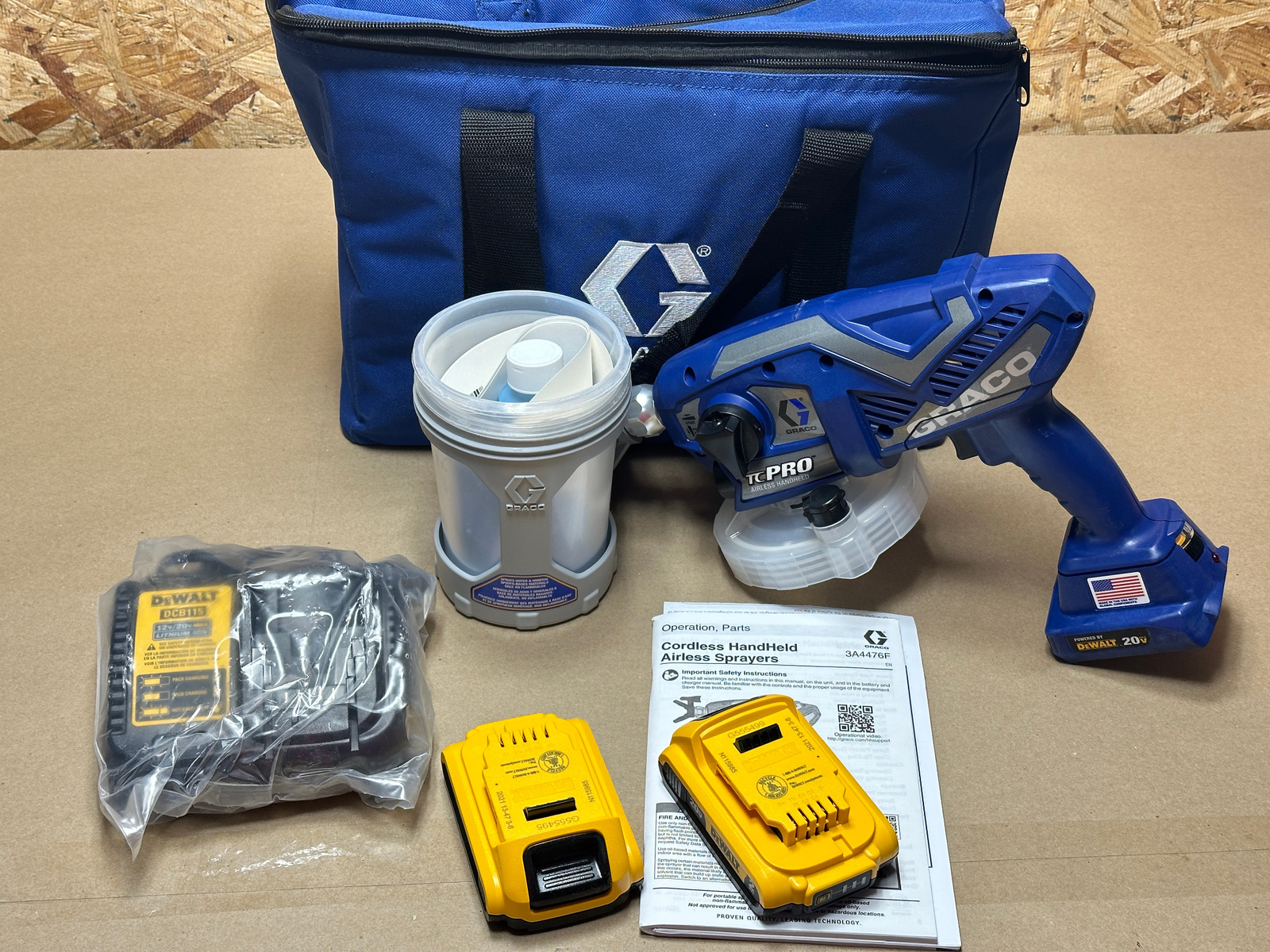 Graco TC TrueCoat Pro Cordless Handheld Airless Sprayer 20V 17N166 w