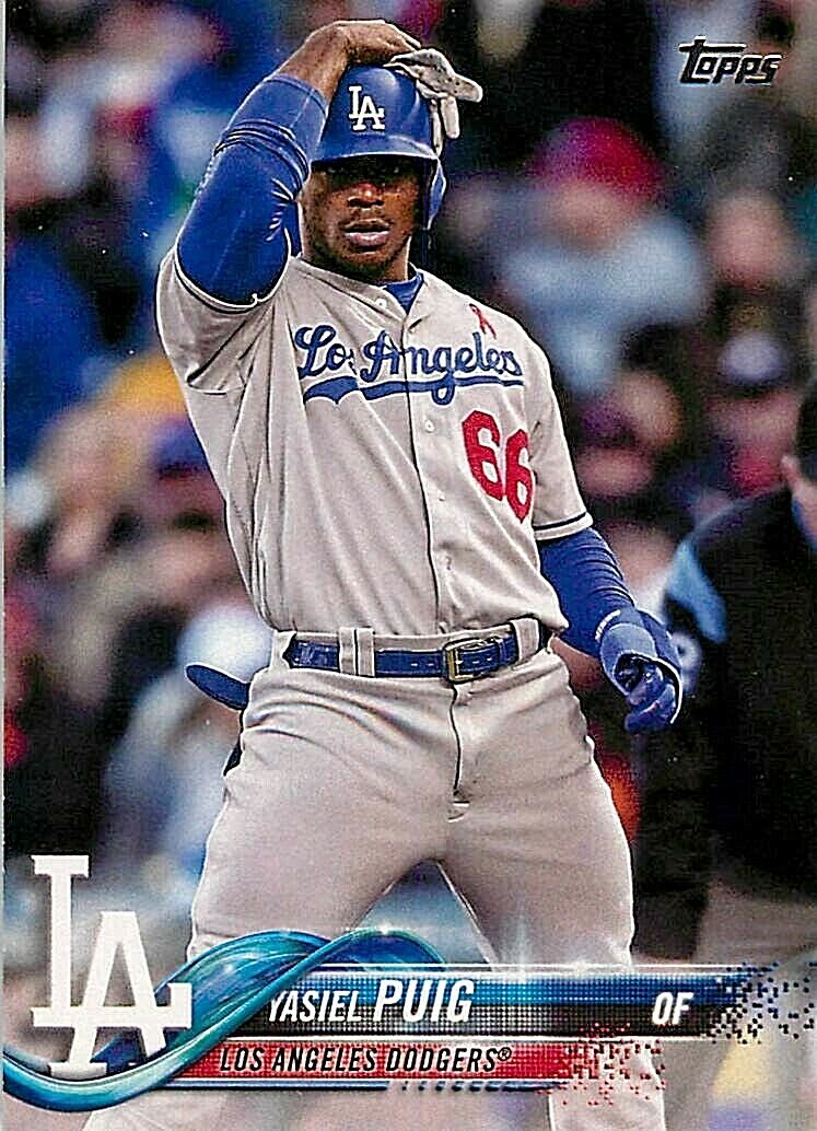 2018 Topps #89 Yasiel Puig DODGERS | eBay