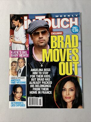 In Touch Weekly Magazine May 4, 2008 Angelina Jolie Brad Pitt
