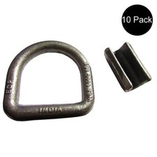 10 58 Weld On D-rings Flatbed Truck Trailer Rope Straps Tie-down Chain Ring 10 58 Weld On D-rings Flatbed Truck Trailer Rope Straps Tie-down Chain Ring