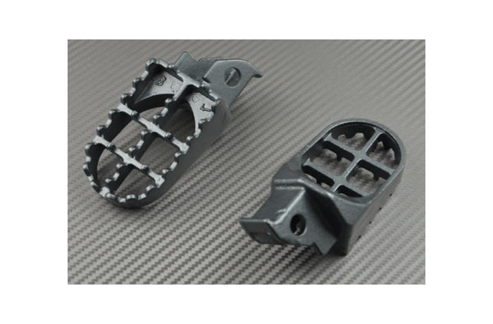 Repose-pieds en acier robuste gauche droit pour la restauration de Suzuki DR 350 1990 - 3