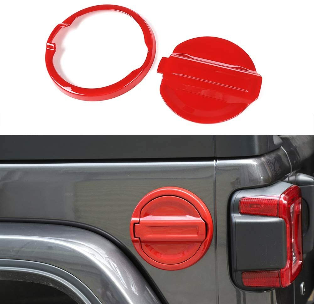 Car Fuel Door Gas Cap Cover Decor Sticker Decal Trim for Jeep Wrangler