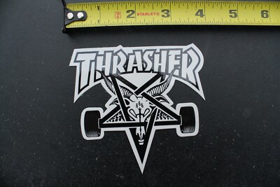 Thrasher Skateboards Pentagram Goat Black Z31A Vintage