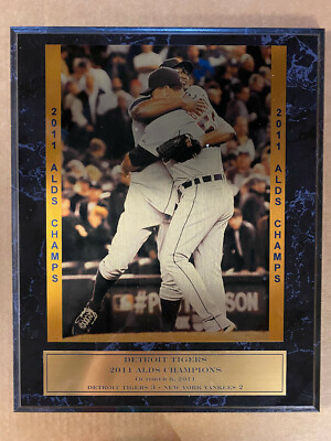 Detroit Tigers 2011 AL Divison Champions - 9 1/2'' x 13'' Sublimated Plaque 