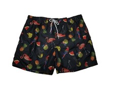 St John's Bay Mens Swim Trunk Size XXL Above Knee Party Parrot Mesh Lining NEW