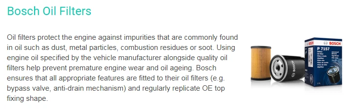 BMW 116D 1.6 2.0 Service Kit Oil Air Fuel Cabin Filter 2012 Onward BOSCH F20 F21 - Image 3 of 4