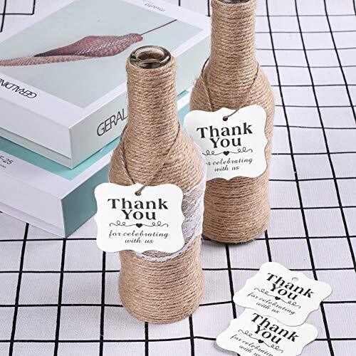 SallyFashion 150 PCS Paper Gift Tags Thank You Gift Tags with String 150 White - Picture 6 of 7