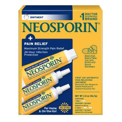 Neosporin + Pain Relief Antibiotic Ointment, 2 oz, Exp: 12/27