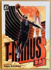 2021-22 DONRUSS OPTIC PAUL GEORGE T MINUS 3 2 1 INSERT BASKETBALL CARD #9 NM+