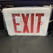 NEW LITHONIA LIGHTING Die Cast Aluminum Red Letters LED Exit Sign