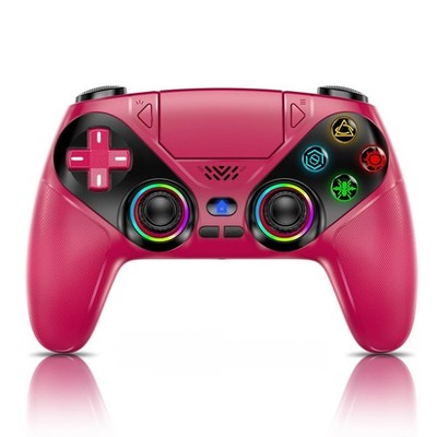 Maroon PS5 Wireless Gaming Controller LED Compatible Pro Slim PC
