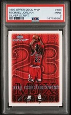 1999 UPPER DECK MVP #188 MICHAEL JORDAN SILVER SCRIPT CHICAGO BULLS MINT PSA 9