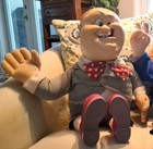 Two of the Three Stooges 22" Dolls: Moe & Curly. Stands & one w/Original Tag 96' — photo 3