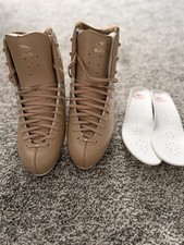 Edea Showgirl 270 Beige Figure Skates Leather Lace Closure Boots Insoles