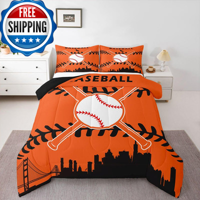 Erosebridal Softball Comforter Set King For Menboys Bedding Baseball Bedding