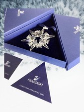 2007 large ANNUAL SWAROVSKI CRYSTAL SNOWFLAKE STAR CHRISTMAS ORNAMENT
