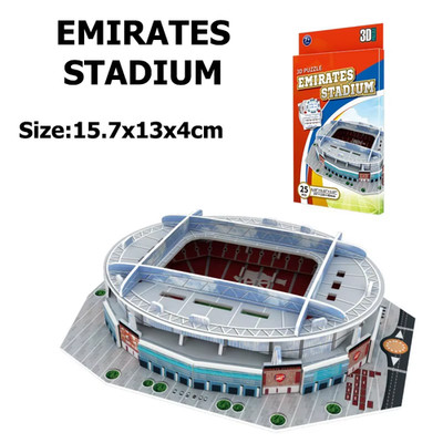 Arsenal FC Die Emirate Fußballstadion 3D-Modelle Miniaturpuzzle Zum Selbermachen