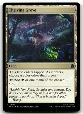 Thriving Grove #77 (NM) Commander: Teenage Mutant Ninja Turtles TMC Magic MTG