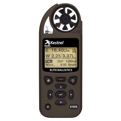Kestrel 5700X WEZ Weather Meter w/ Applied Ballistics & LiNK   FDE