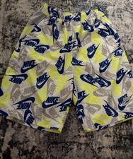 Nike Big Kids' Logo Print Swim Trunks / Volley Shorts size XL