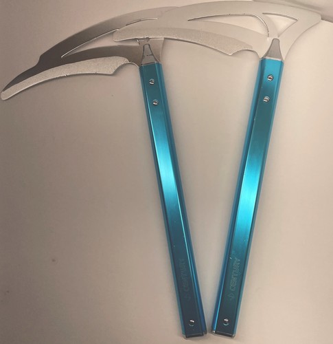 Century 12” Deluxe Aluminum Competition Kamas BLUE Demo Weapon Set Martial Arts