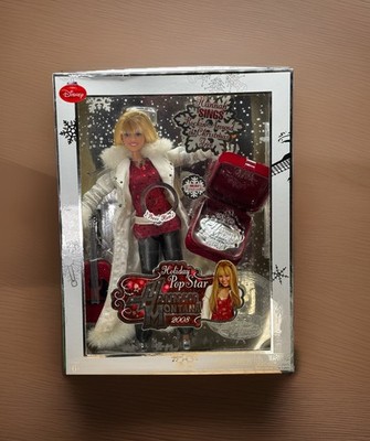 Disney Holiday Hannah Montana Pop Star Doll Miley Cyrus Sings New
