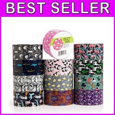 12-Pack Decorative Duct Tape Rolls - Assorted Animal Prints