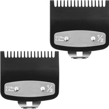 2 Pack Replacement for Wahl Clipper Guards Set Compatible with wahl 1/2 Black