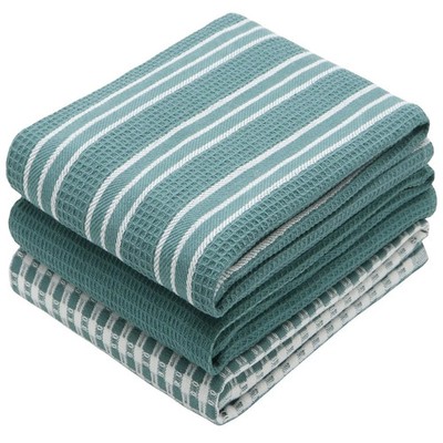 100% Cotton Waffle Weave Kitchen Dish Cloths, Ultra Soft Absorbent Quick Drying 