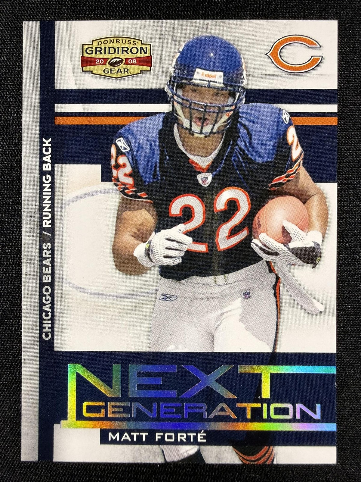 Matt Forte Donruss Gridiron Gear Next Generation #NG26 Silver
