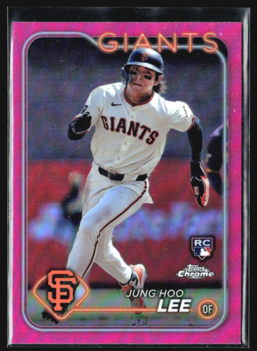 2024 Topps Chrome - Jung-Hoo Lee #201 Pink Refractor (RC)