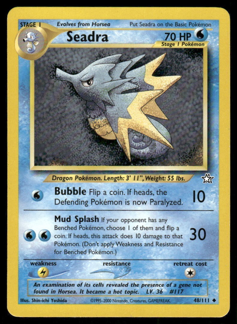Pokemon Tcg Seadra #48 Pokemon Neo Genesis LP