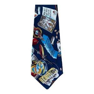 Vtg SOUTHWEST AIRLINES Silk Tie Nicole Miller SWA Logos Aviation Pilot *READ*
