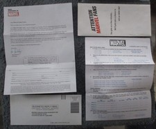 ANKIETA/KWESTIONARIUSZ CZYTELNIKA MARVEL ~ 2007, w komplecie z ORYGINALNYMI KOPERTAMI nieużywany