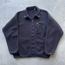 Vintage 90s Patagonia Synchilla Full Zip Fleece Mens Size XL Solid Black USA
