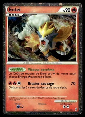 2011 Pokemon TCG Card Call of Legends Shining Entei SL3 Secret