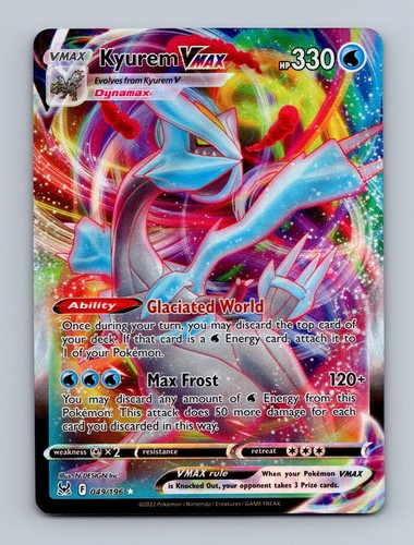 KYUREM VMAX 049/196 HOLO UR LOST ORIGIN POKEMON NM/M
