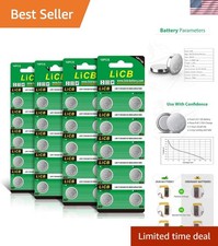 Bulk 40 Count 1.5V AG10 Batteries for Watches and Electronics - Fresh Stock