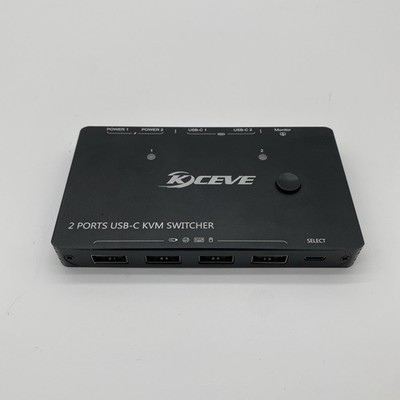 KCEVE KC-KVM202DP Dual DisplayPort USB 3.0 KVM Switch 4K UHD 2-Port Dual Monitor