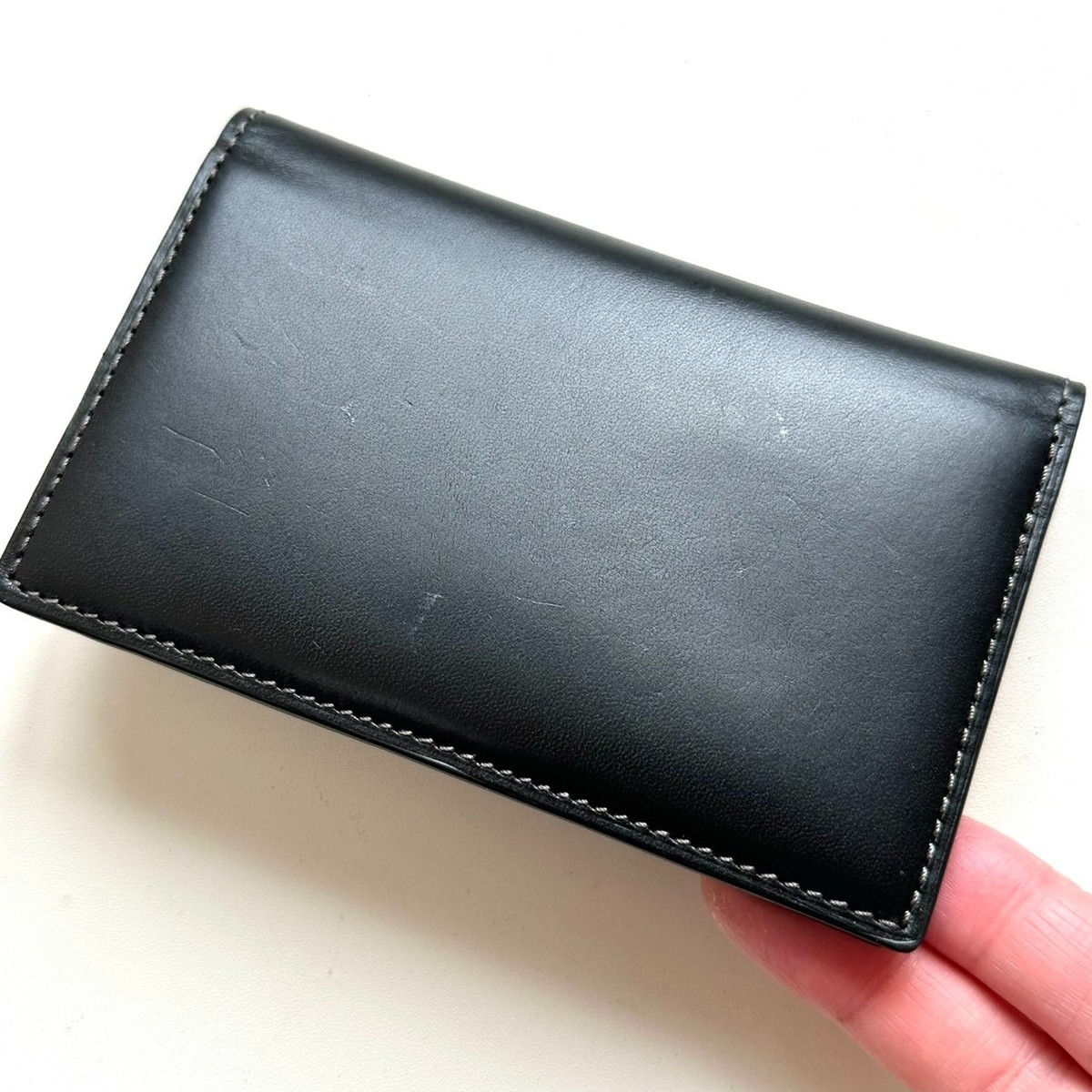 Paul Smith Authentic Card Case Pass Case Multi-Stripe Genuine Leather Excellent View 6