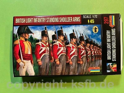 NEU 1:72 Strelets #297 Napoleon England leichte Infanterie Gewehr geschultert