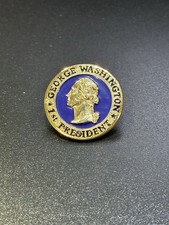Rare George Washington Gold Label Pin