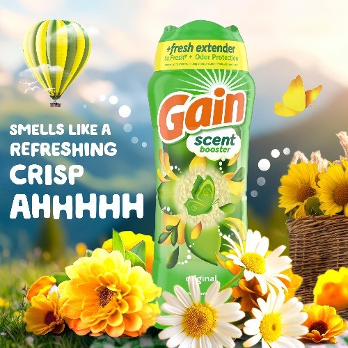 (2 pack) Gain Fireworks In-Wash Scent Booster Laundry Beads,Original Scent,24 oz