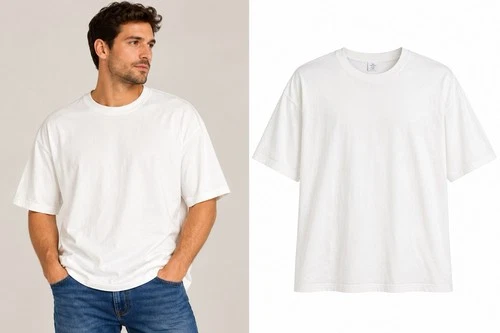 Kirkland Signature Mens XL White Crew Neck T Shirts 100% Cotton Lot of 2 - product listing photo