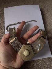 M&S Autograph Metal Chunky Statement Necklace Boho Retro