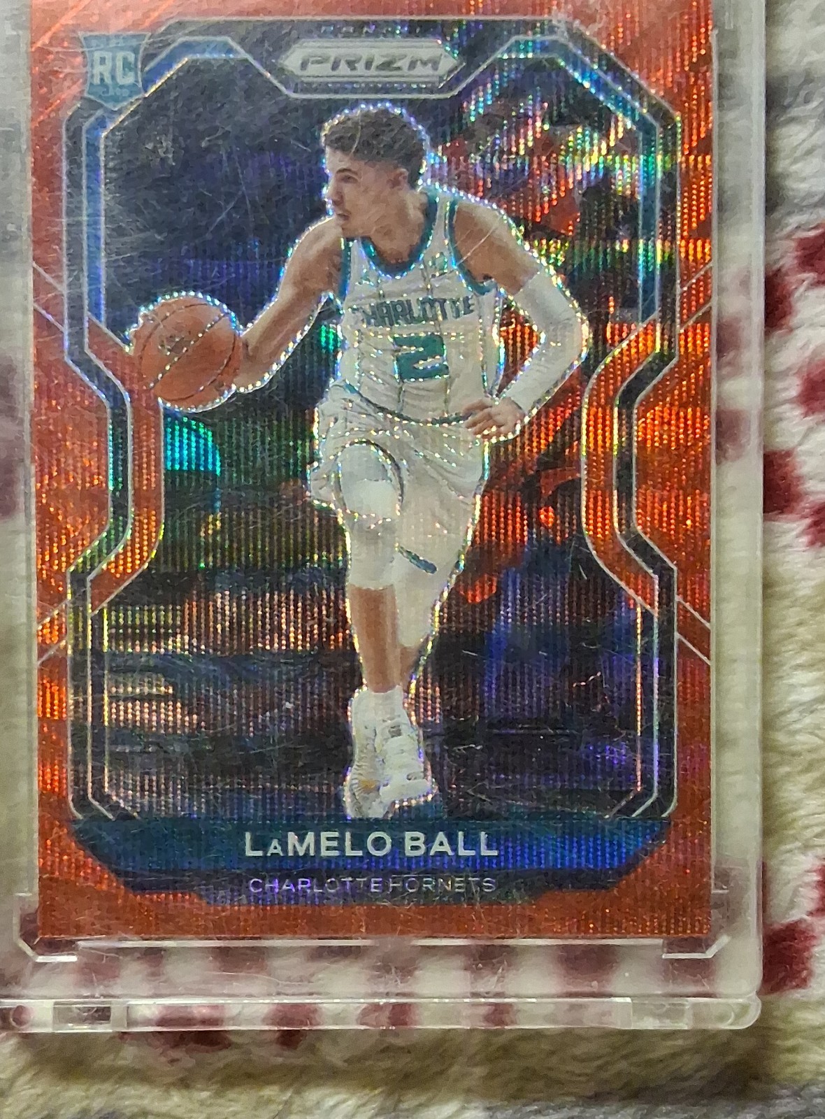2020-21 Panini Prizm - LaMelo Ball #278 Ruby Wave Prizm (RC)