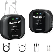 PM-1 Wireless in-Ear Monitor System - UHF 1 receiver +1 transmitter, Black 