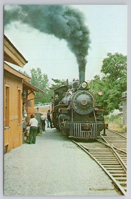 Arcade & Attica Railroad Steam Train #14 Postcard, NY Excursion