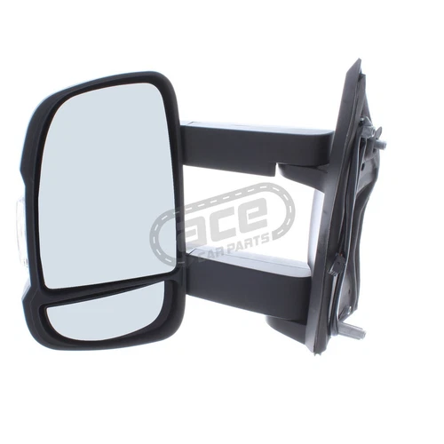 Electric Long Arm Wing Door Mirror For Fiat Ducato 2006-2024 16w Bulb Left Hand