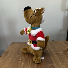 Vintage Christmas Scooby Doo Santa Claus Paws Cartoon Network 1998 - 14" Plush
